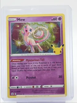 MEW 2021 POKEMON CELEBRATIONS CLASSIC COLLECTION RARE 011/025 Q5677 - Image 1