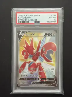 Pokemon Scizor V (Full Art) 183/189 Swsh03: Darkness Ablaze Holo PSA 10 - Image 4