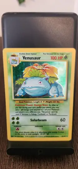Pokemon Base Set Original Venasaur Holo Raw - Image 1