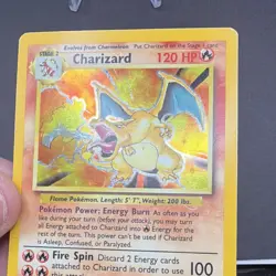Pokemon Charizard Base Set Holo Rare 120 HP Stage 2 4/102 Card - Image 4
