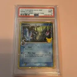 PSA 9 Mimikyu (Delta Species) SWSH136 Celebrations Black Star Promo Pokemon Card - Image 1