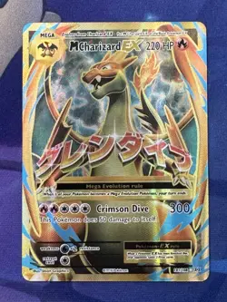 Pokemon TCG Mega M Charizard EX Evolutions 101/108 Holo Full Art Ultra Rare NM - Image 1