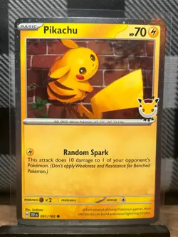 Pokemon TCG: Pikachu 051/162, (STAMPED) Pokemon Day 2026 _ HOLO - Image 1