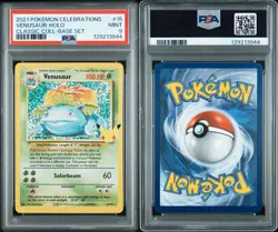 2021 Pokemon Celebrations Venusaur Holo Psa 9 - Image 1