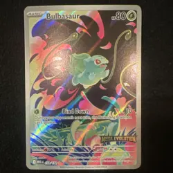 Pokemon Bulbasaur 133/132 Me01 Mega Evolution Illustration Rare Holo 80 HP - Image 1