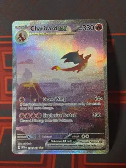 Pokemon TCG Charizard EX 199/165 Scarlet & Violet 151 SIR NM English - Image 1