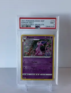 2021 Pokemon Espeon Holo Fusion Strike BSP PSA 9 Mint 126461938 - Image 1