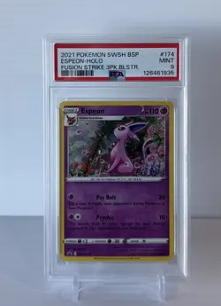 2021 Pokemon Espeon Holo Fusion Strike BSP PSA 9 Mint 126461935 - Image 1