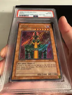 2002 Yu-Gi-Oh! JINZO Pharaoh’s Servant - 1st Edition PSV-000 PSA 8 Mint NEW CERT - Image 4
