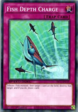 Fish Depth Charge #SBC1-ENC19 Yugioh Near Mint or Better - Image 1