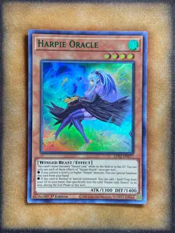Yugioh Harpie Oracle LDS2-EN077 Ultra Rare 1st Ed GREEN NM - Image 1