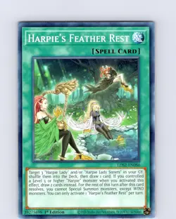 Yu-Gi-Oh TCG Harpie's Feather Rest LDS2-EN086 1st Edition Common Card NM - Image 1