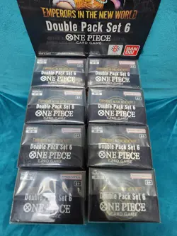 One Piece DP-06 Emperors in the New World Double Pack Set 6 Open TCG Display Box - Image 2