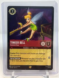 Disney Lorcana Reign of Jafar Tinker Bell Insistent Fairy Legendary 136/204 TCG - Image 1