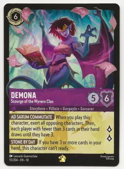 Disney Lorcana | Demona (Scourge of the Wyvern Clan) Legendary|55/204 (non-foil) - Image 1