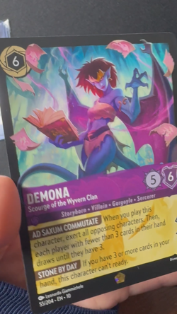Disney Lorcana | Demona (Scourge of the Wyvern Clan) Legendary|55/204 (non-foil) - Image 2