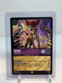 Disney Lorcana TCG Bambi Little Prince 63/204 Reign of Jafar Legendary! - Image 1