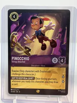 Pinocchio Strings Attached 224/204 Legendary Foil Reign of Jafar Disney Lorcana - Image 1