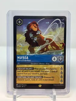 Disney Lorcana - Mufasa - Ruler of Pride Rock - 150/204 - Legendary - Non Foil - Image 1