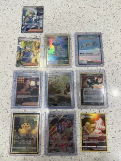 Pokemon TCG GGC SV02 10 Card Lot Holo Foil Full Art Pikachu Lapras Omanyte - Image 2