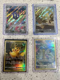 Pokemon TCG GGC SV02 10 Card Lot Holo Foil Full Art Pikachu Lapras Omanyte - Image 4