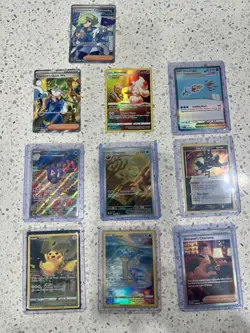 Pokemon TCG GGC SV02 10 Card Lot Holo Foil Full Art Pikachu Lapras Omanyte - Image 5