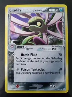 Cradily Delta Species 2/110 Holo Pokemon TCG Holon Phantoms Card NM Near Mint - Image 1