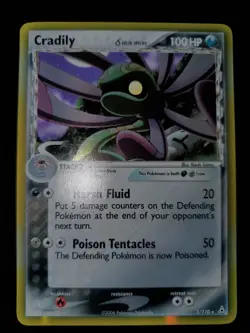 Cradily Delta Species 2/110 Holo Pokemon TCG Holon Phantoms Card NM Near Mint - Image 2