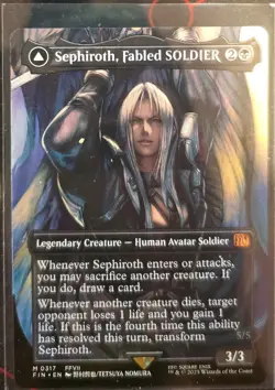 Sephiroth, Fabled SOLDIER (0317) (Borderless) Final Fantasy Regular - Image 1
