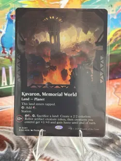 Kavaron, Memorial World (Borderless) #281 (Foil) NM Edge of Eternities Magic MTG - Image 1