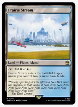 Prairie Stream | Doctor Who WHO | Dual Land | MTG EDH Commander Staple | NM-Mint - Image 1