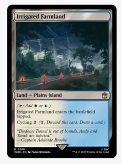 Irrigated Farmland | MTG Doctor WHO | TARDIS Land | Pioneer EDH | NEW NP | NM+ - Image 1