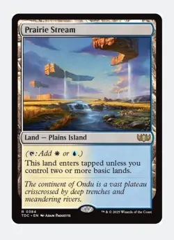 Prairie Stream | MTG TDC | Rare | Plains Island | Azorius Battle Dual Land | NM - Image 1