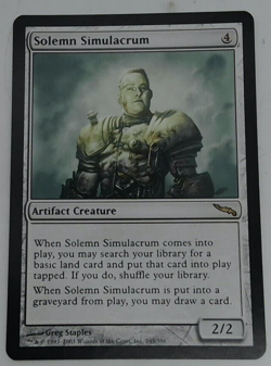 MTG Magic: the Gathering Solemn Simulacrum [Mirrodin] - Image 1