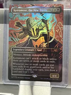 FOIL Ketramose, the New Dawn - Borderless - Aetherdrift - 0350 - MTG DFT EN 0350 - Image 2