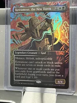 FOIL Ketramose, the New Dawn - Borderless - Aetherdrift - 0350 - MTG DFT EN 0350 - Image 3