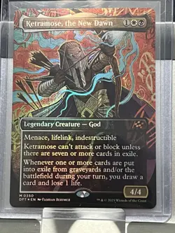 FOIL Ketramose, the New Dawn - Borderless - Aetherdrift - 0350 - MTG DFT EN 0350 - Image 4