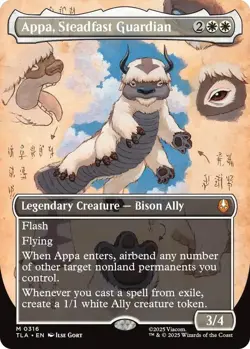 MTG Avatar: The Last Airbender: Appa, Steadfast Guardian Borderless (0316) - Image 1