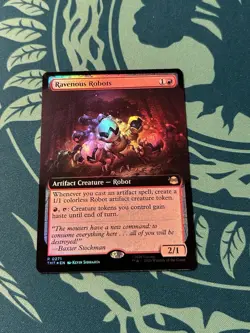 Ravenous Robots Extended Art Foil Teenage Mutant Ninja Turtles TMT MTG Magic - Image 1
