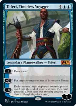 MTG Teferi, Timeless Voyager - Foil, Core Set 2021, Lightly Played, English - Image 1