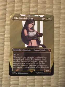 Tifa, Martial Artist (Borderless) (Surge Foil) Commander: Final Fantasy Foil NM - Image 2