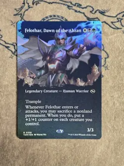 Felothar, Dawn of the Abzan (Borderless) 0358 Tarkir: Dragonstorm Foil NM - Image 1