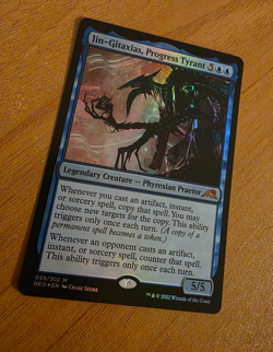 MTG - Jin-Gitaxias, Progress Tyrant FOIL Kamigawa Neon Dynasty 059 NM Near Mint - Image 1