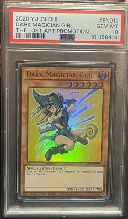 Yu-Gi-Oh Dark Magician Girl LART-EN019 Psa10 - Image 1