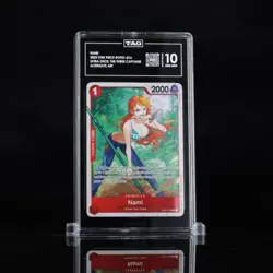 2023 ONE PIECE ULTRA DECK ST10 THE THREE CAPTAINS OP01 #016 NAMI TAG 10 GEM MINT - Image 1