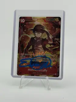 Monkey D Luffy ST10-006 Promo One Piece TCG - Erica Schroeder Auto - Image 3