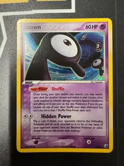 Pokemon Unown R/28 EX Unseen Forces Ultra Rare Holo Card - Image 1