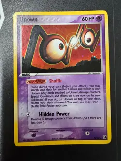 Pokemon Unown N/28 EX Unseen Forces Ultra Rare Holo Card - Image 1