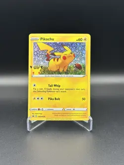 Pokemon TCG Pikachu SWSH039 Sword & Shield Holo Black Star Promo Card - Image 2