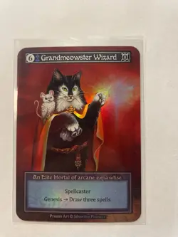 Sorcery TCG Grandmeowster Wizard FOIL Promo Card Severine Pineaux Art NM - Image 1